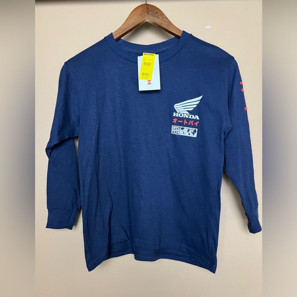 NWT Honda Racing Navy Long Sleeve Shirt - Picture 2 of 5